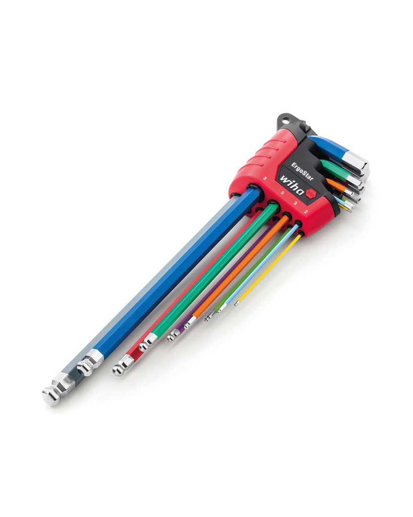 KNIPEX HEX KEY SET - COLOUR FLOURESCENT ERGOSTAR