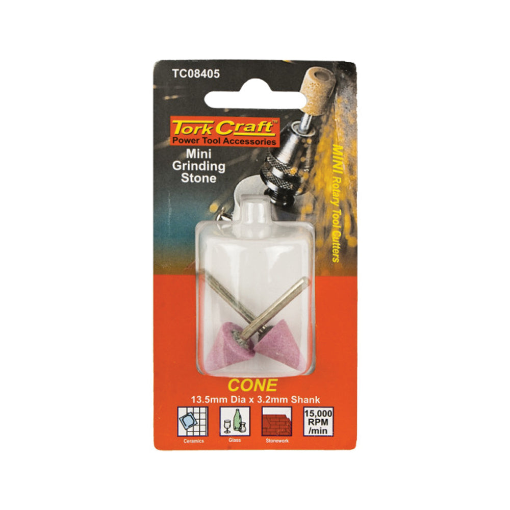 MINI GRINDING STONE 15.9MM CONE 3.2MM SHANK
