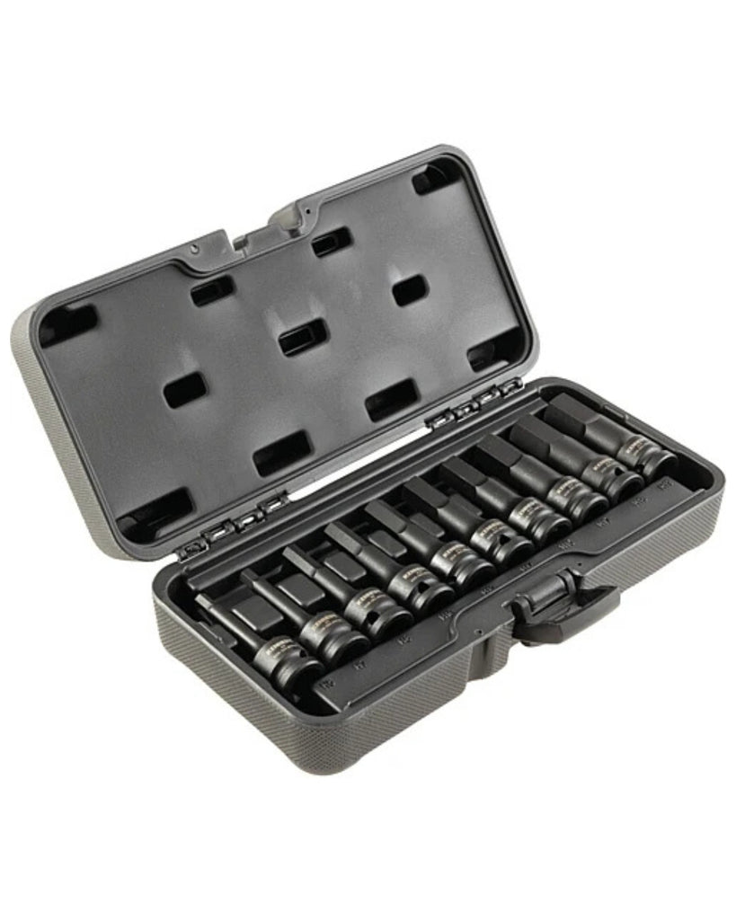 KENNEDY HEX DRIVER IMPACT SOCKET SET 1/2SQUARE DRIVE 10PC