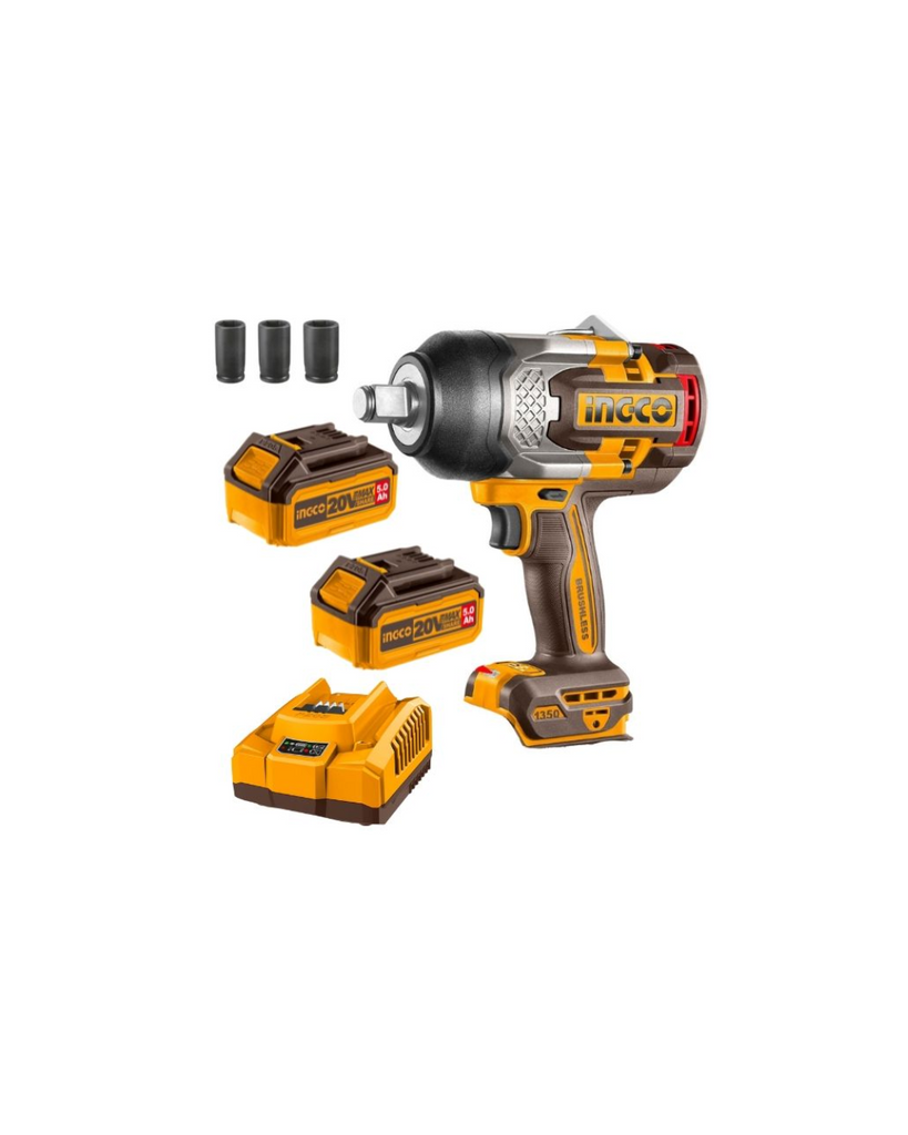 INGCO 1350NM 3/4' IMPACT WRENCH KIT