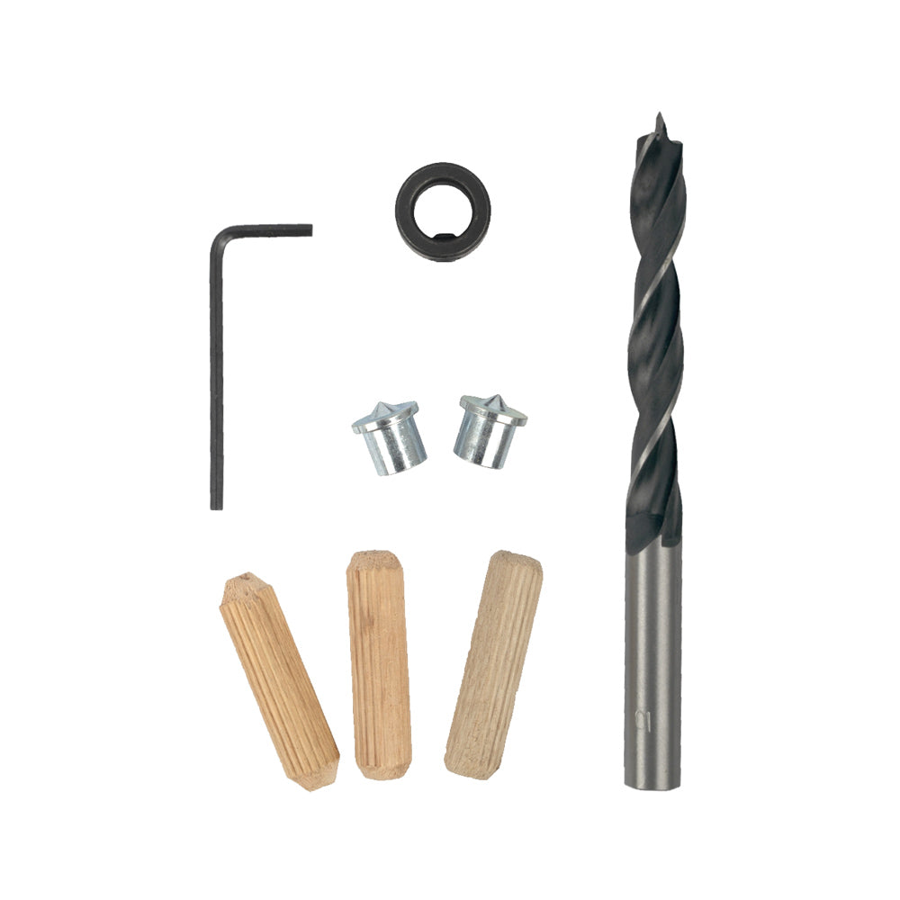 TORK CRAFT DOWELING ACCESSORY KIT 10MM - 22 PIECE (BIRCH WOOD)
