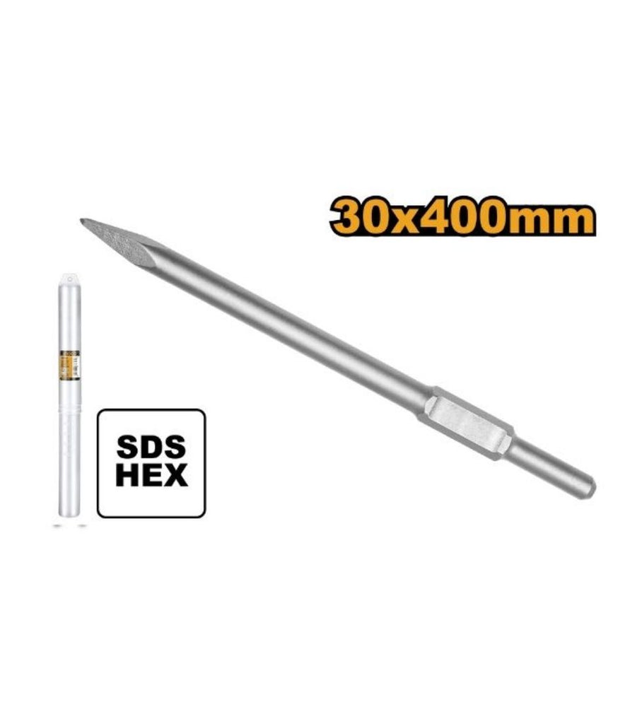 INGCO CHISEL HEX SDS POINT 30X400MM