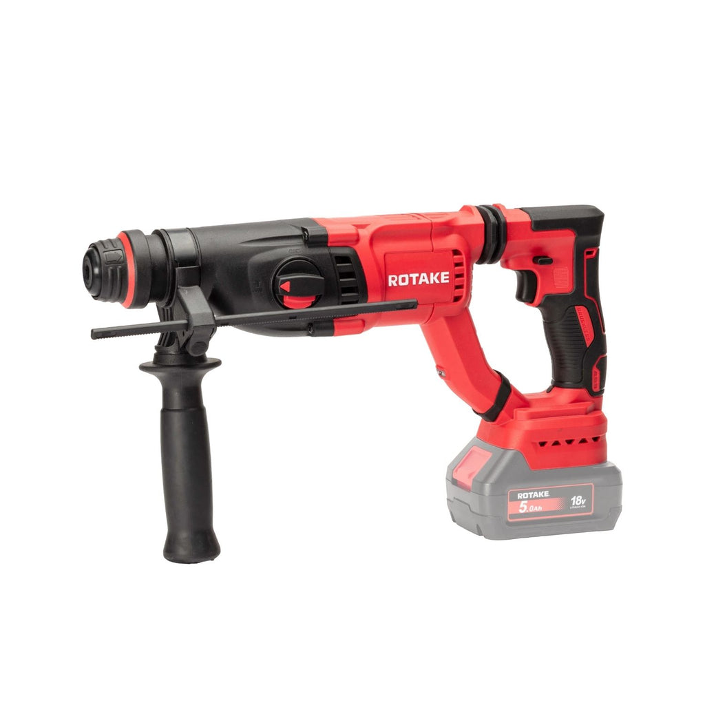 ROTAKE 20V SDS-PLUS ROTARY HAMMER DRILL 28MM INCL.2 X 4A.H  BATT & CHA