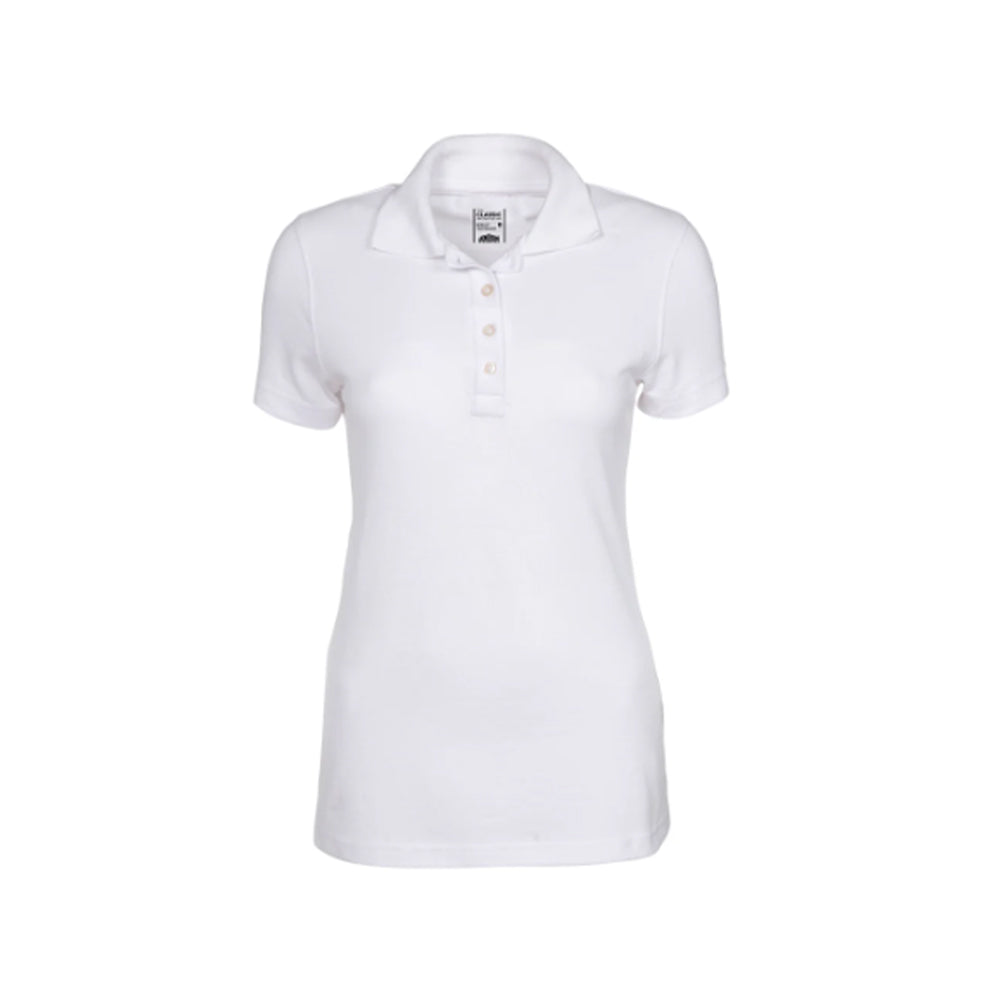 JONSSON WOMENS FITTED GOLFER COLOUR-WHITE SIZE-S