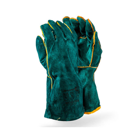 DROMEX GLOVES GREEN LINED ELBOW LENGTH(60)