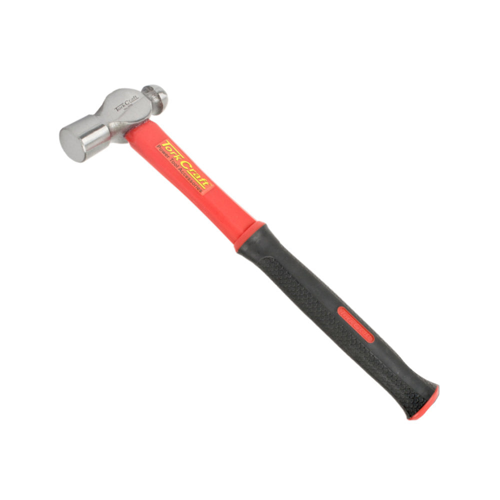 TORK CRAFT HAMMER BALL PEIN 450G (16OZ) FIBREGLASS HANDLE 310MM and FULL POL HEA