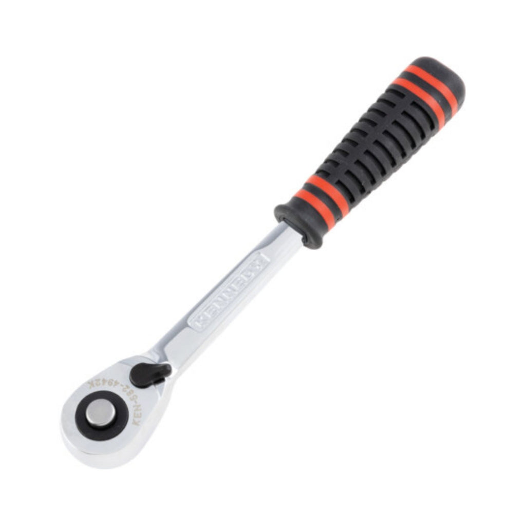 KENNEDY 3.8" SQ DR. Q/R 72T RATCHET HANDLE-RUBBER
