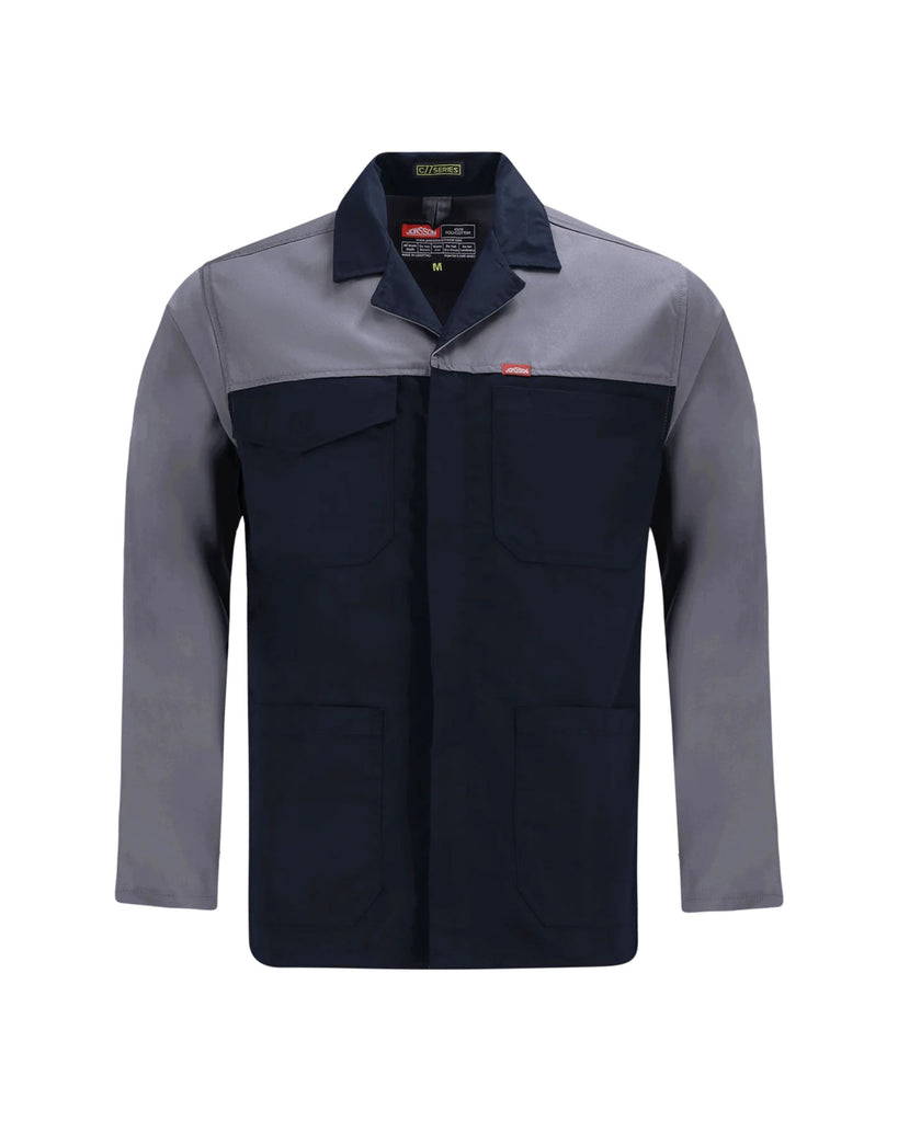 JONSSON TWO TONE WORK JACKET COLOUR-OLIVE/KHAKI SIZE-XL