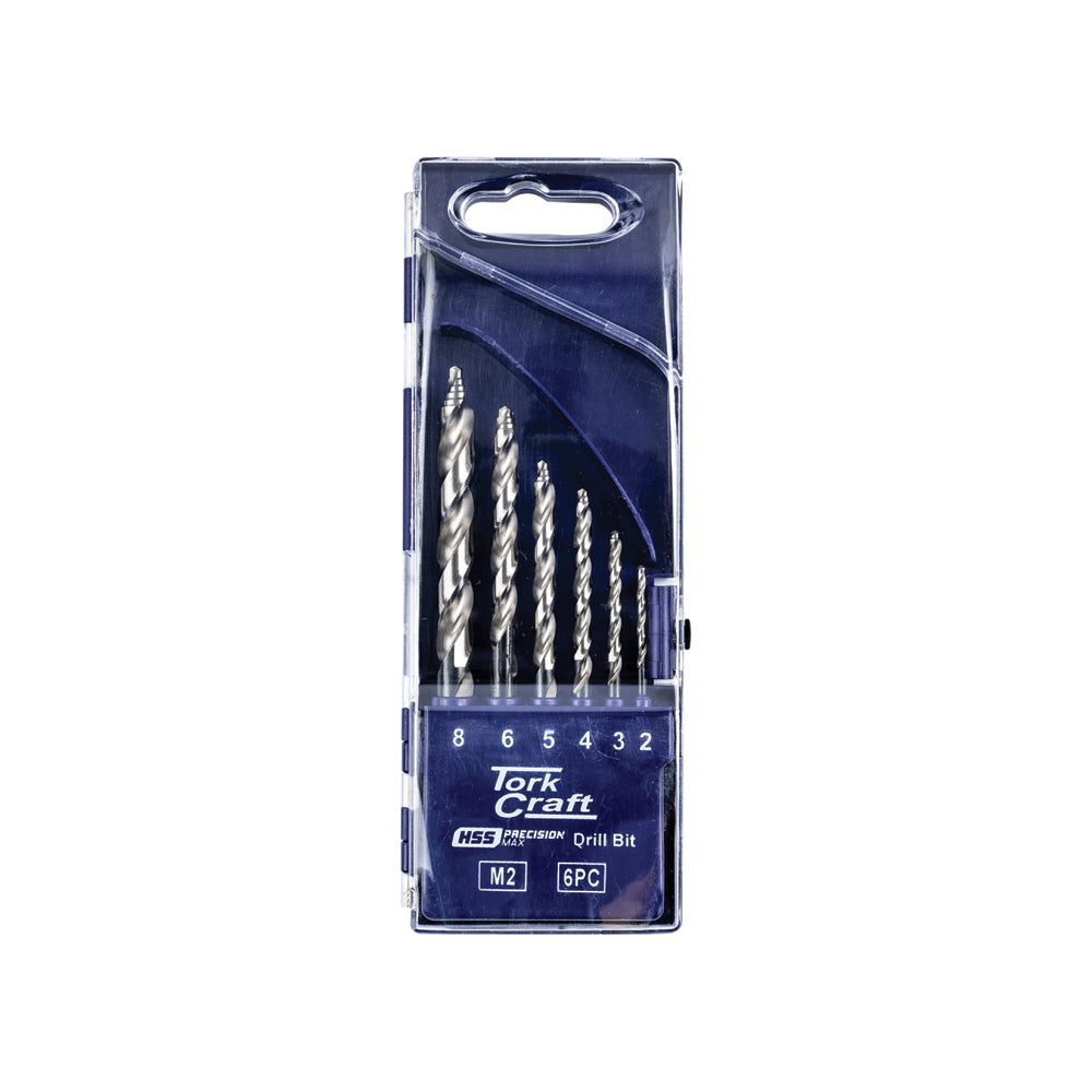 TORK CRAFT PRECISION-MAX STEP POINT 6PCE HSS DRILL SET IND.