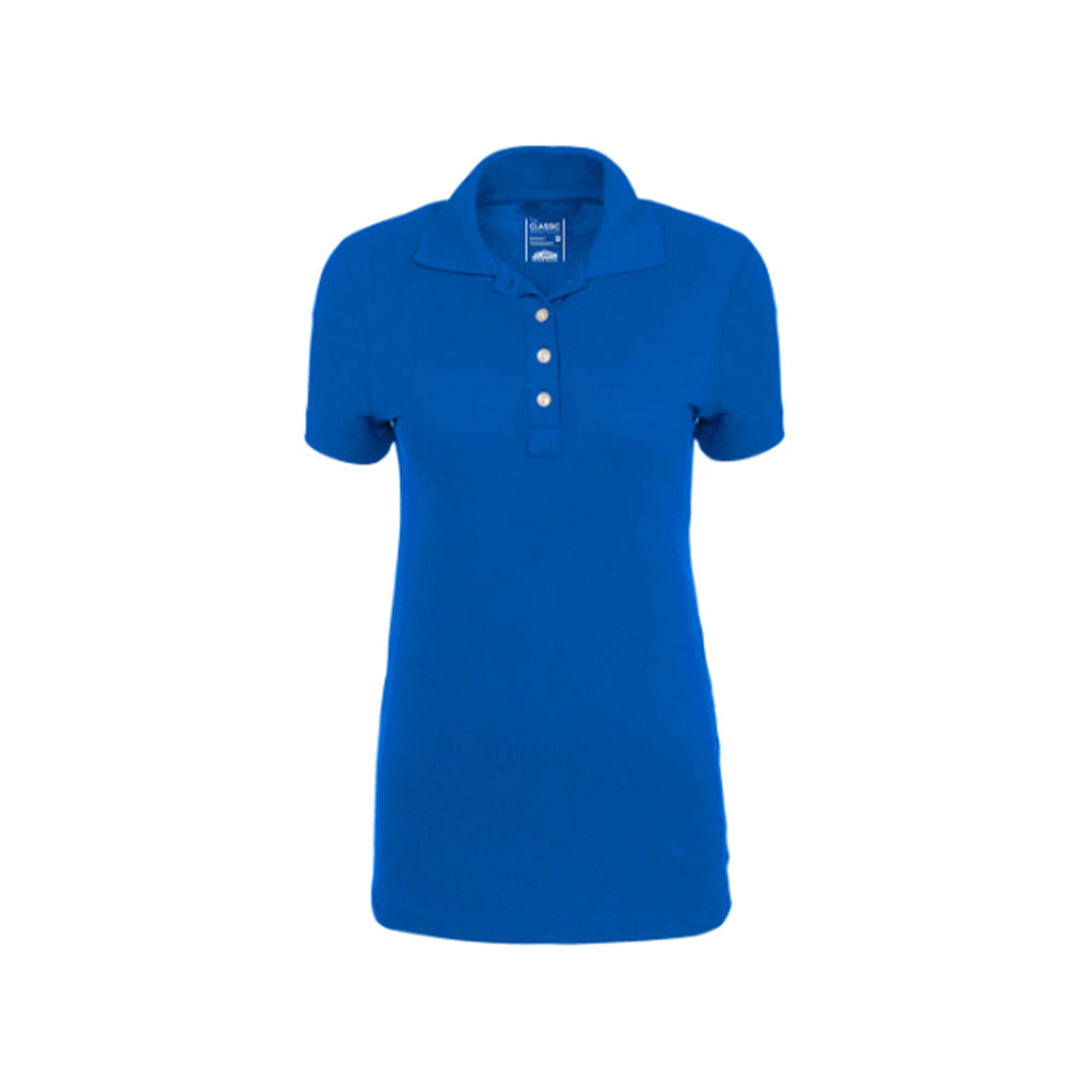 JONSSON WOMENS FITTED GOLFER COLOUR-COBALT BLUE SIZE-S