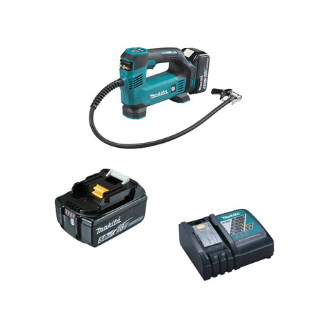 MAKITA CORDLESS TYR INFLATOR - CHARGER - BATTERY 3.A.H
