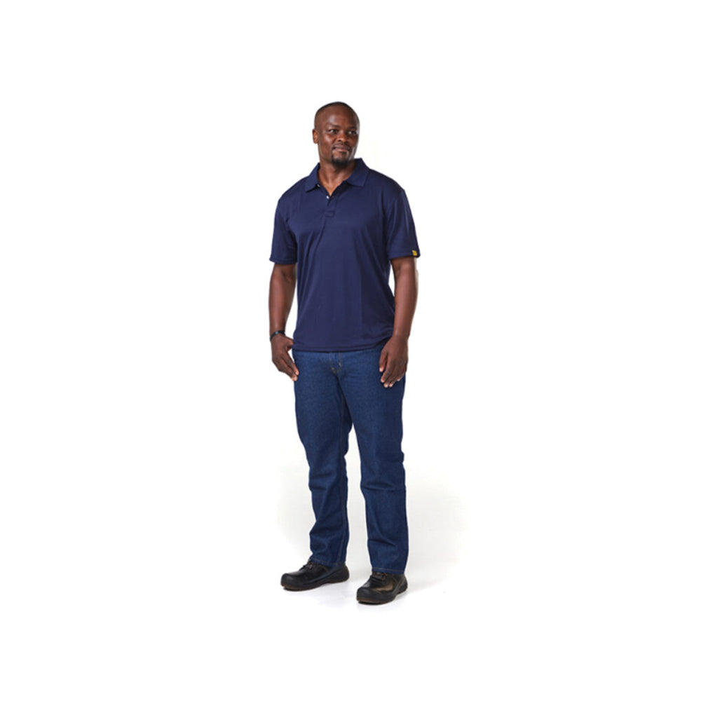 DROMEX PREMIUM QUICK DRY GOLFER COLOUR-NAVY SIZE 3XL