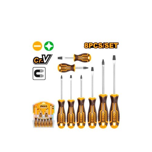 INGCO S/DRIVER SET CRV 8PC