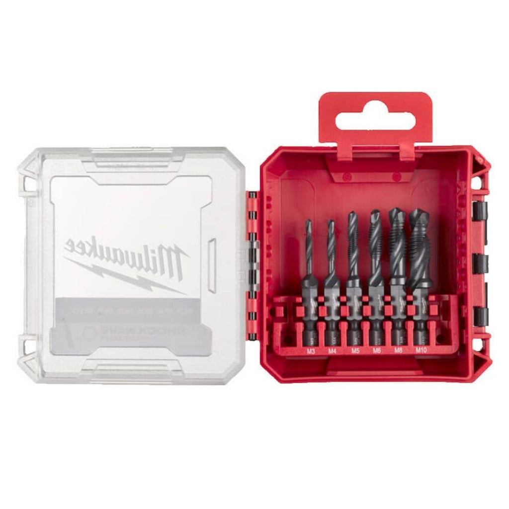 MILWAUKEE 1/4" HSS-G COMBI DRILL TAP SET - 6PC COMBI DRILL+T