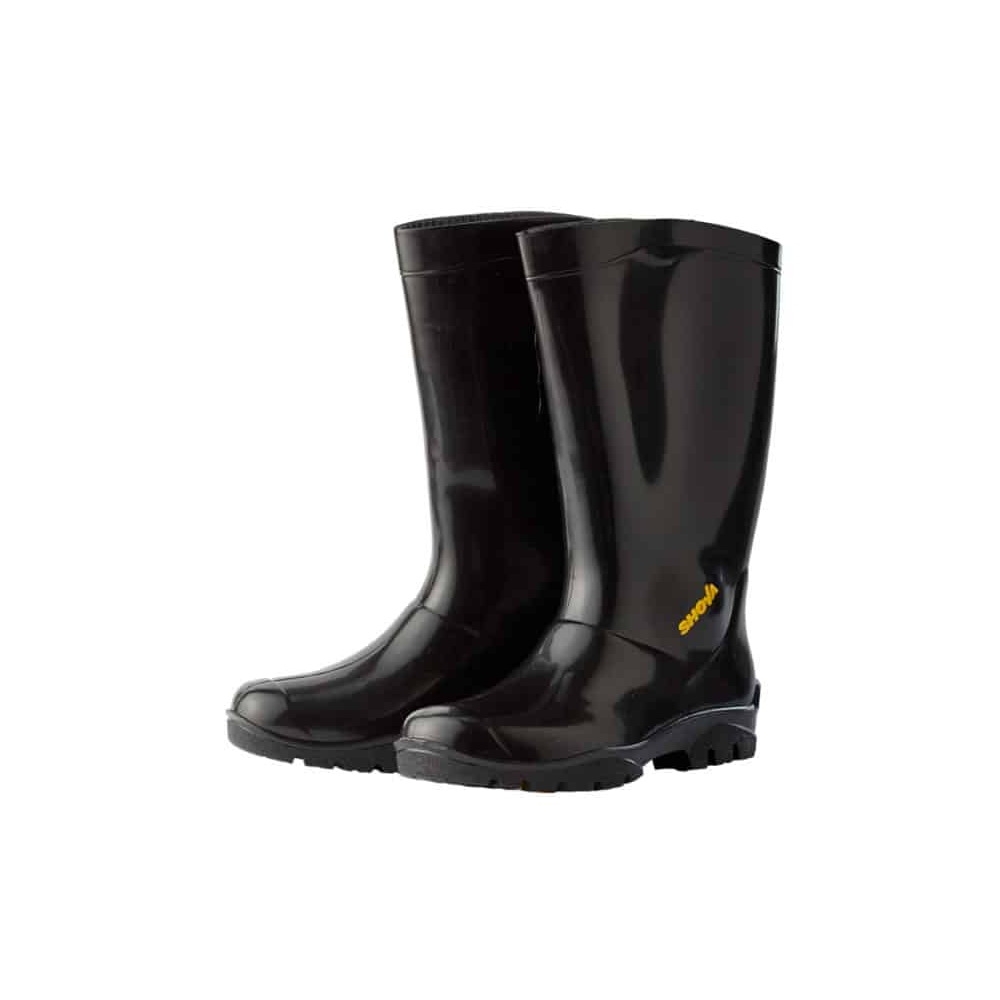 DROMEX UNISEX BLACK GENERAL PURPOSE GUMBOOT SIZE 4