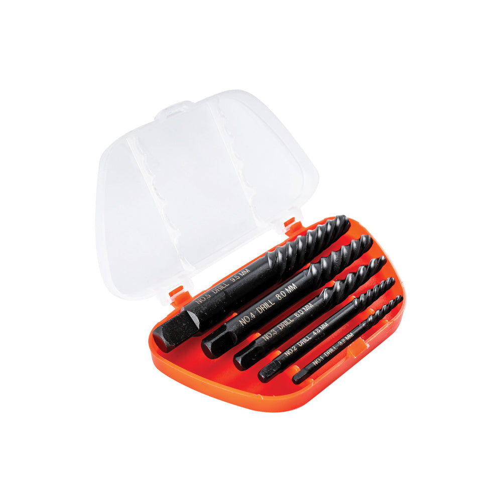 TORK CRAFT SPIRAL SCREW EXTRACTOR SET 5PCE