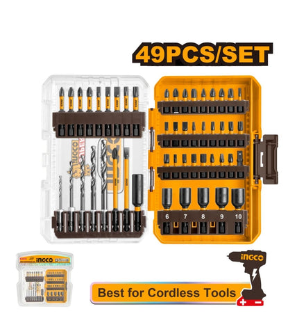 INGCO SCREWDRIVER IMPACT BIT SET 49PC