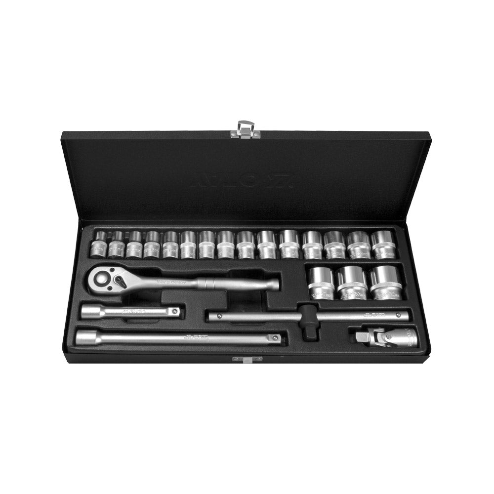 YATO SOCKET SET METAL-CASE 23PC 1/2 10-32MM