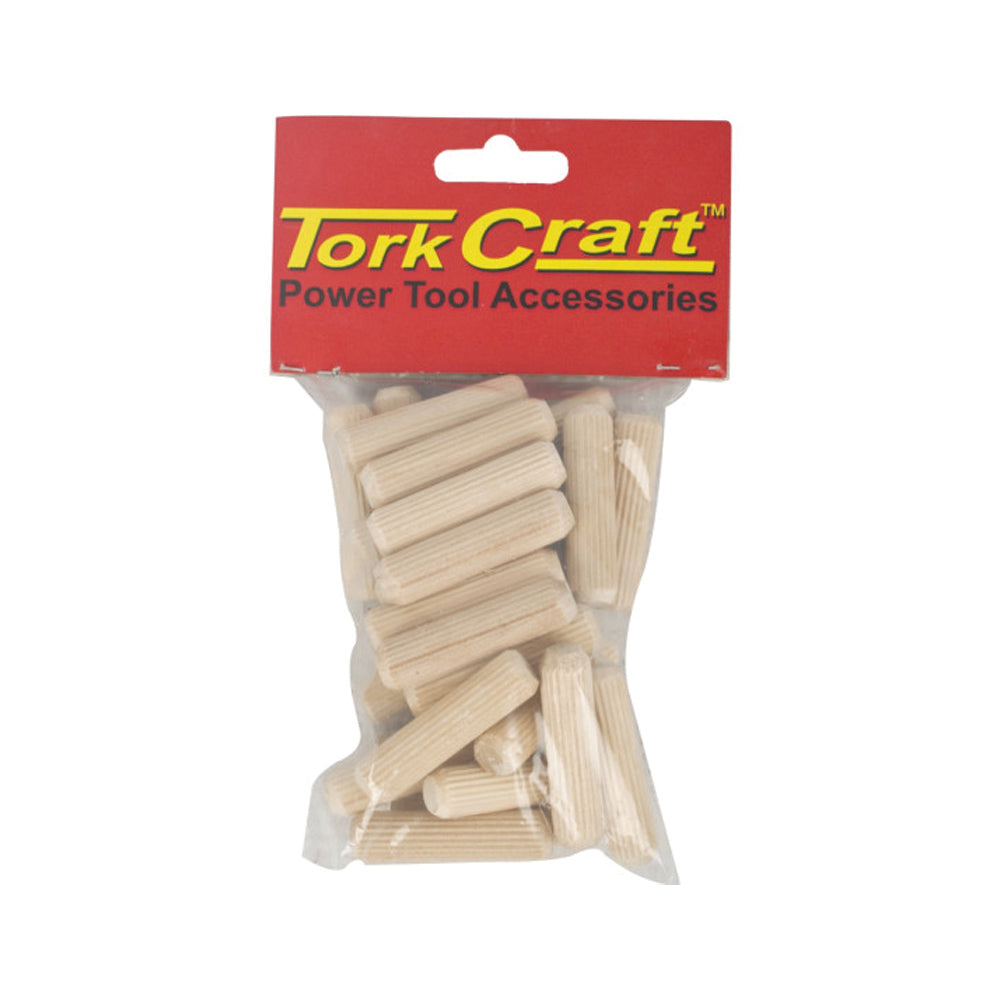 TORK CRAFT DOWELS 10 X 40MM 30 PER BAG (BIRCH WOOD)
