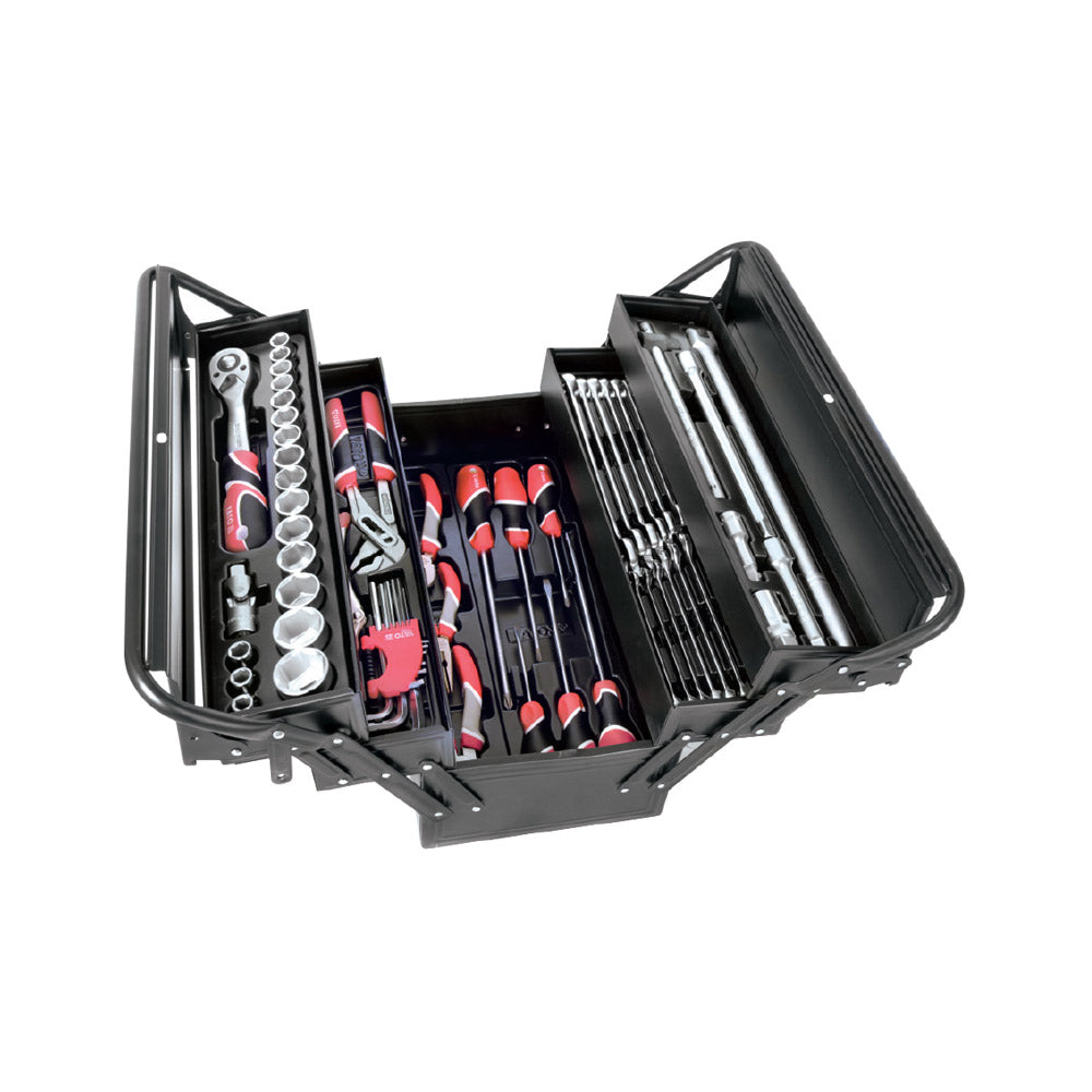 YATO TOOL BOX C/LEVER W/TOOLS 64PC
