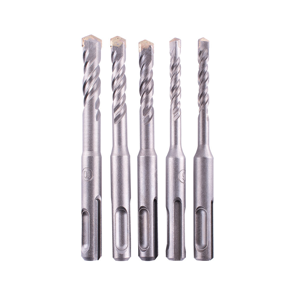 TORK CRAFT SDS 110MM  DRILL BIT SET 5PC 2 X6MM  2 X 8MM  1X10MM