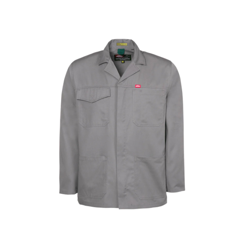 JONSSON POLYCOTTON WORK JACKET COLOUR-GREY SIZE-S