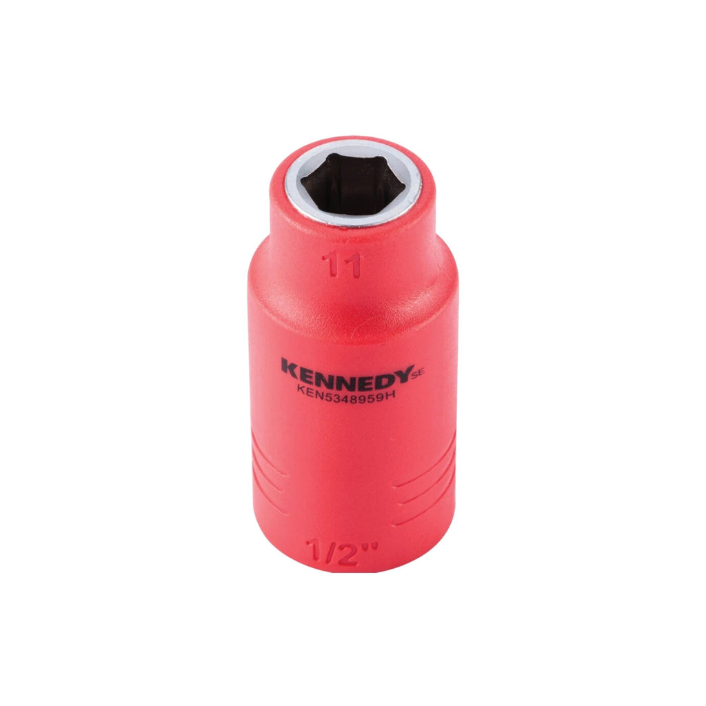 KENNEDY SE 1/2"" INSULATED HEXAGON SOCKETS-11MM