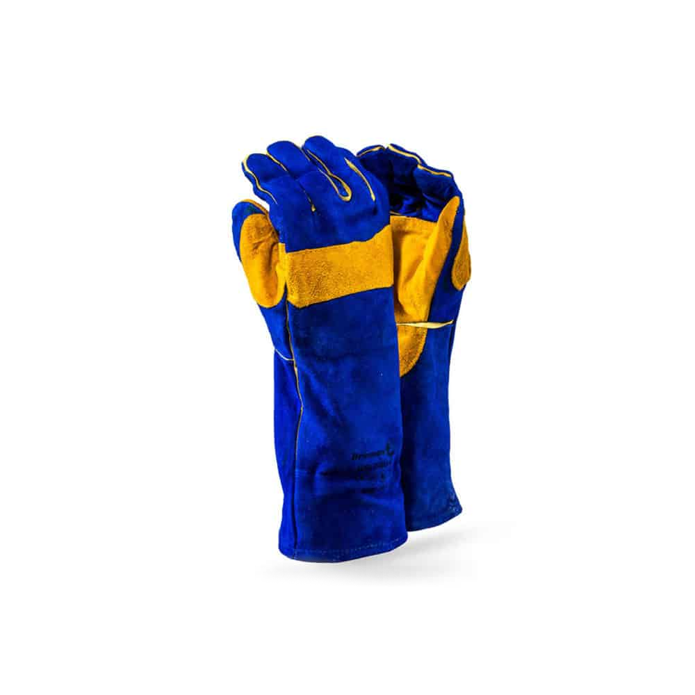 DROMEX GLOVES BLUE LINED (WELDERS) ELBOW LENGTH(60)