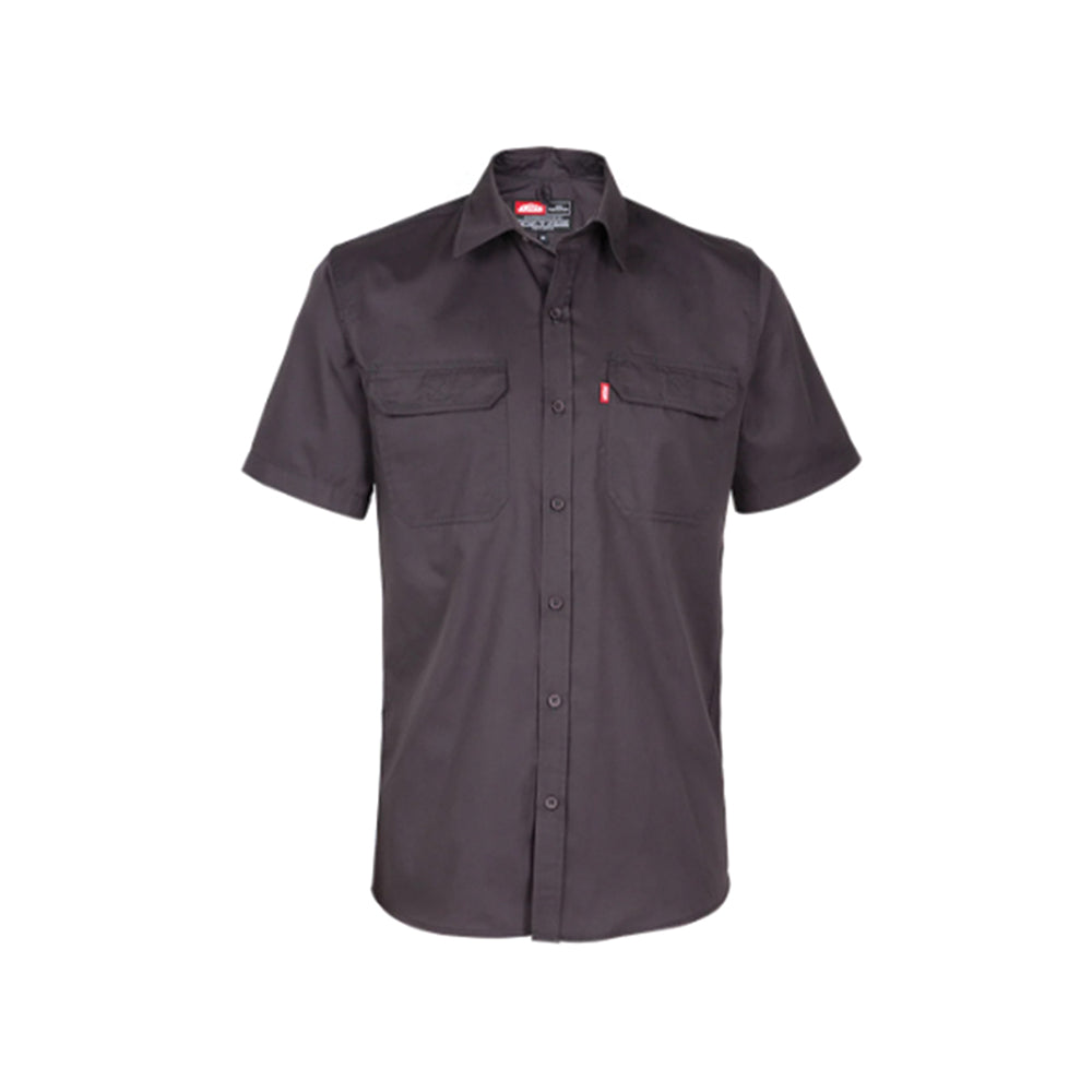 JONSSON IMAGE SHORT SLEEVE SHIRT COLOUR-CHARCOAL SIZE-S