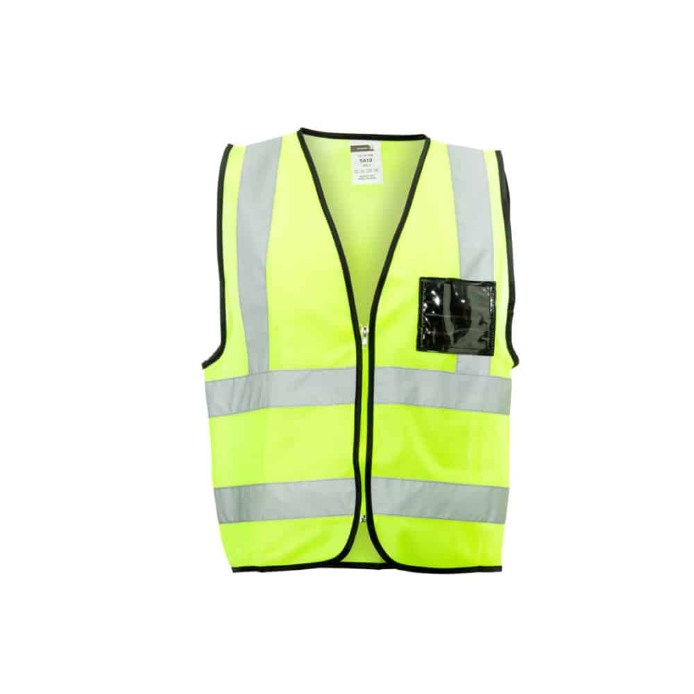 DROMEX VEST REFLECTIVE LIME SIZE- XL ZIP ID POUCH