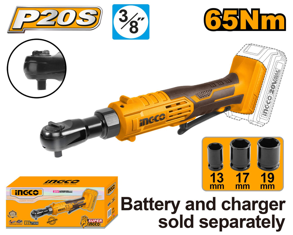 INGCO 20V PS+ C/L RATCHET DRIVER 3P 65NM