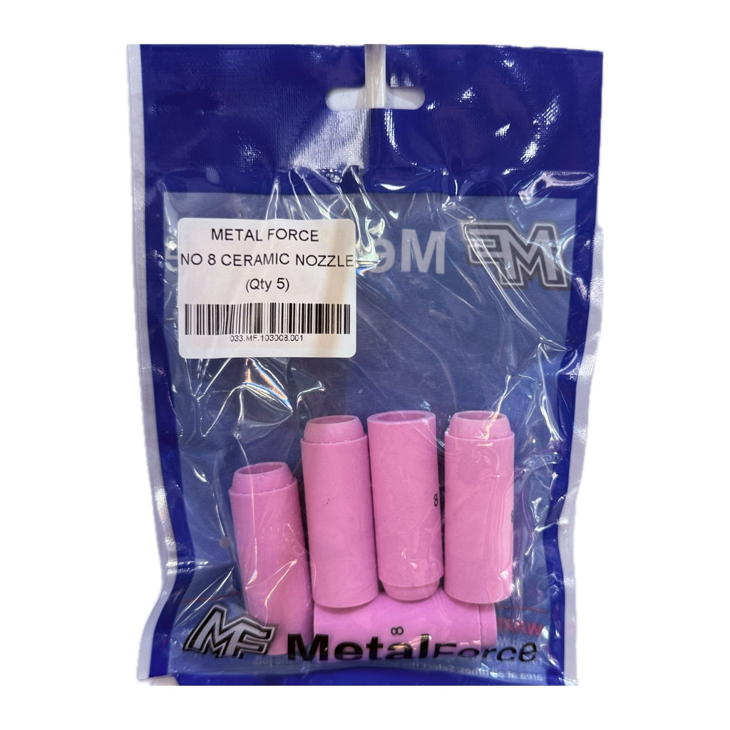 METAL FORCE NO 8 CERAMIC NOZZLE (PACK 0F 5)