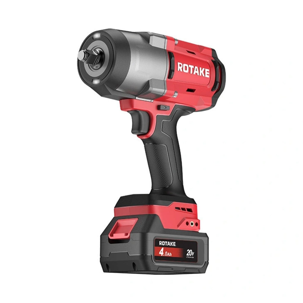 ROTAKE 20V CORDLESS HIGH-TORQUE IMPACT WRENCH 1/2" INCL. 2 X 4A.H BATT & CHA