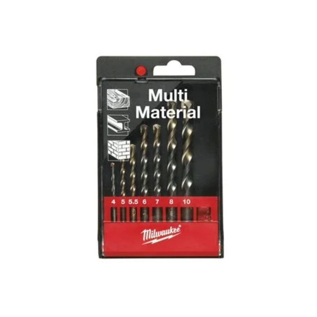 MILWAUKEE MULTI MATERIAL DRILL BIT SET (7PC)
