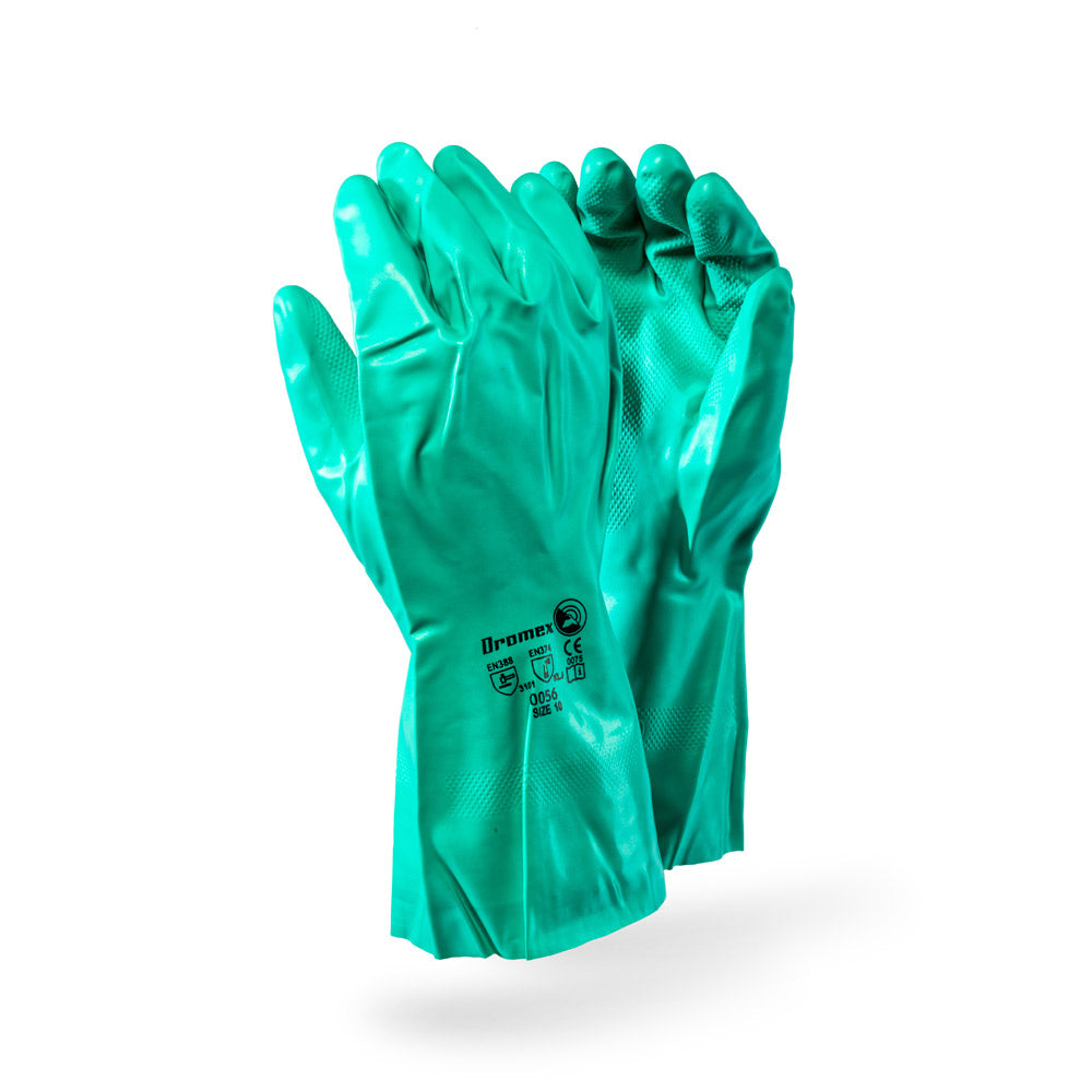 DROMEX GLOVES NITRILE GREEN SIZE 9(120)