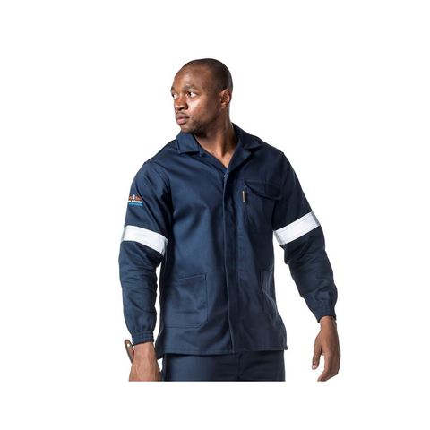 DROMEX CONTI JACKET NAVY FLAME & ACID WITH REFLECTIVE SIZE INCH-42