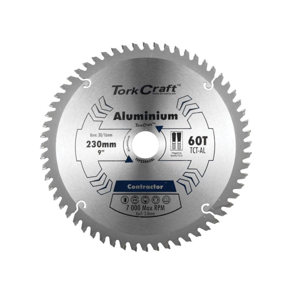 TORK CRAFT BLADE CONTRACTOR ALUM 230 X 60 30-16 CIRCULAR SAW TCT