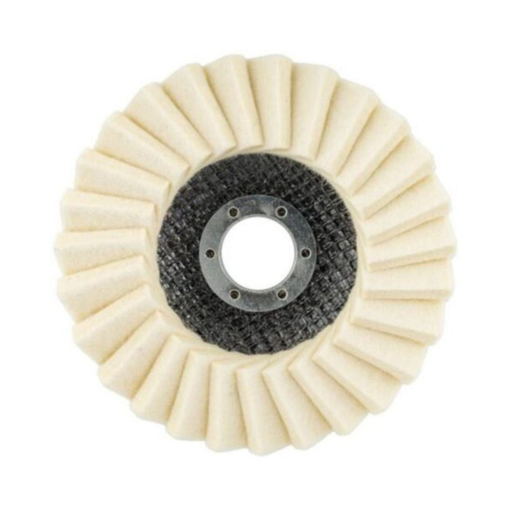 TORK CRAFT FLAP DISC WOOL FELT 115MM X 22.23MM TCFD POLISHING