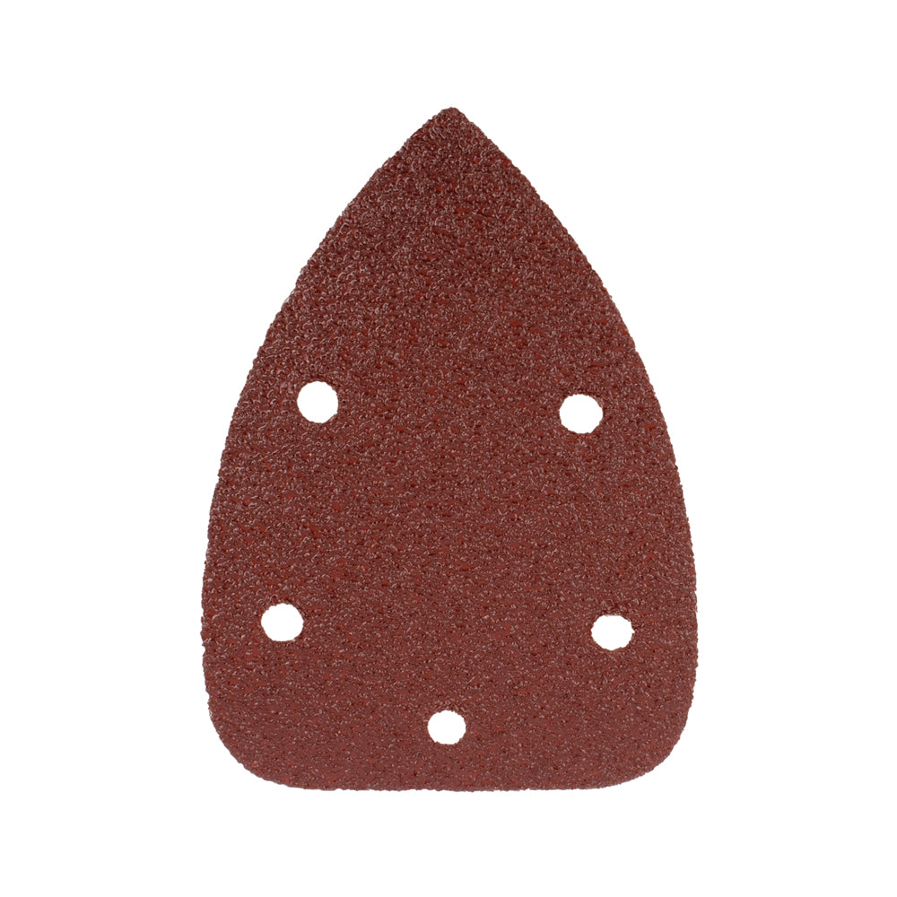TORK CRAFT SANDING TRIANGLE VEL SHEET 180 GRIT 140 X 140 X 98MM 5/PACK WITH HOLE