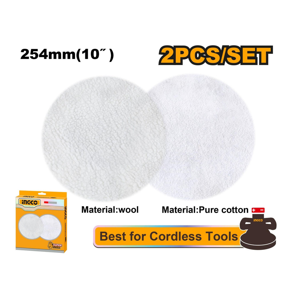 INGCO POLISHING AND CLEANING SET 254MM (2PC)