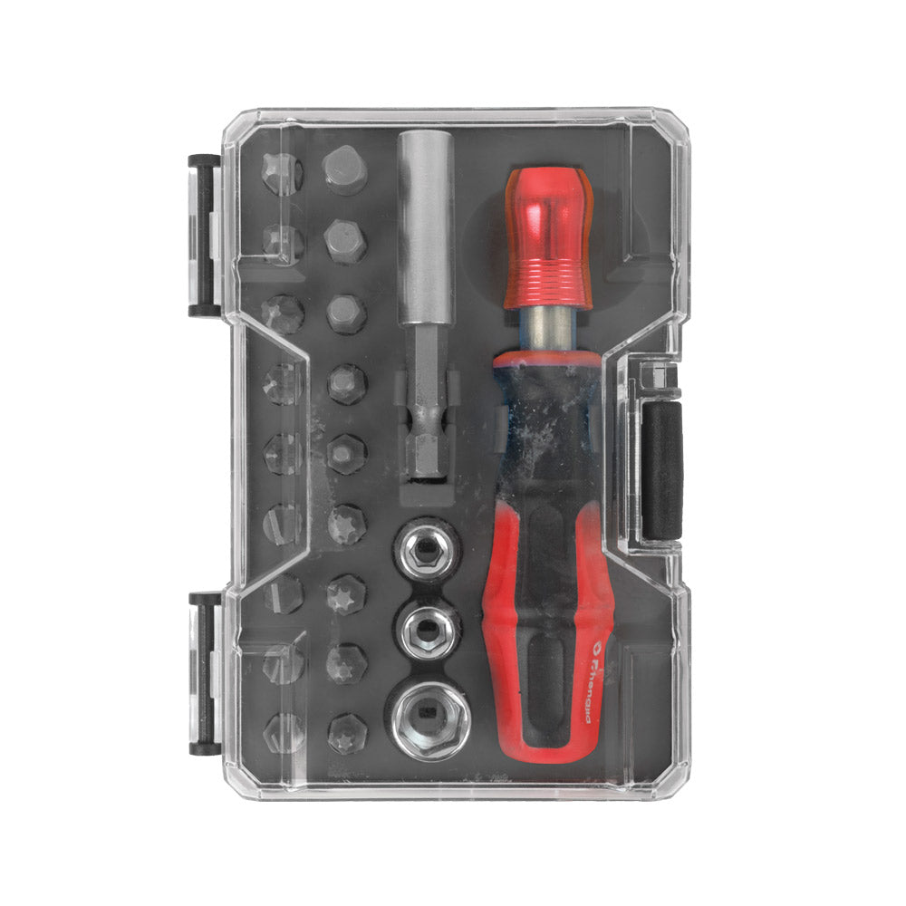 TORK CRAFT S/DRIVER INSERT and SOCKET BIT SET 23PC WITH BIT HOLDER