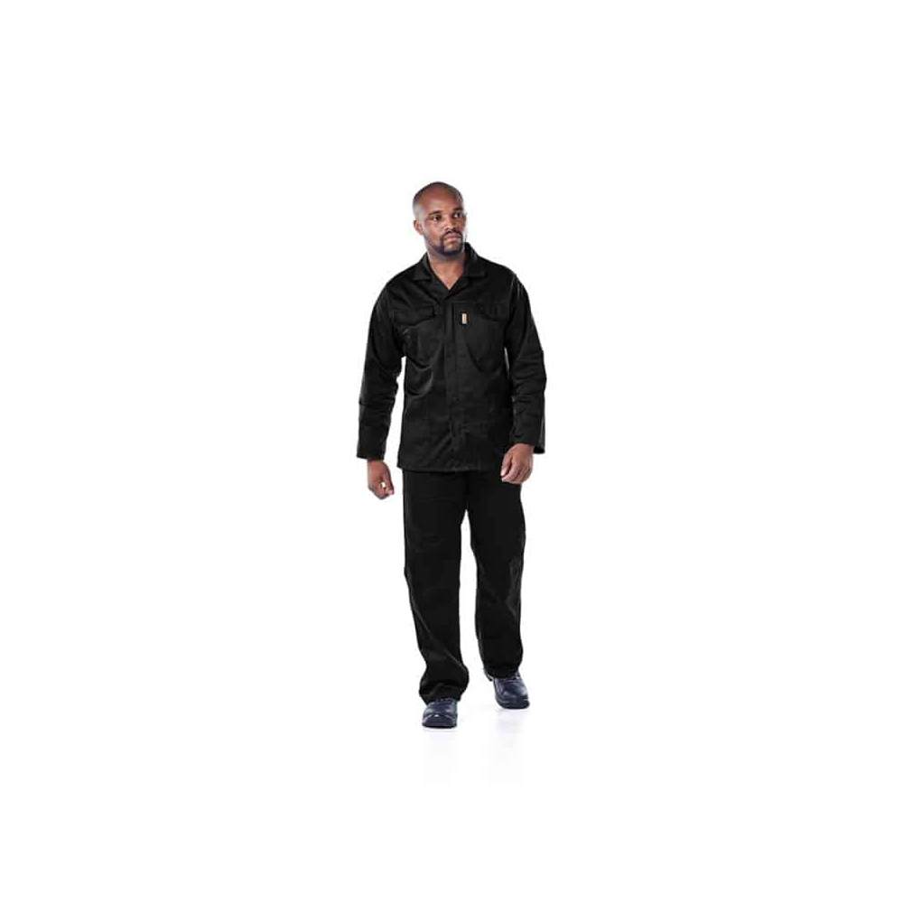DROMEX EXECUFIT POLYCOTTON CONTI JACKET COLOUR-BLACK SIZE 30