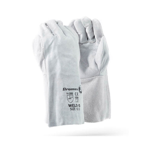 DROMEX GLOVES CHROME LEATHER DOUBLE PALM ELBOW LENGTH (60)