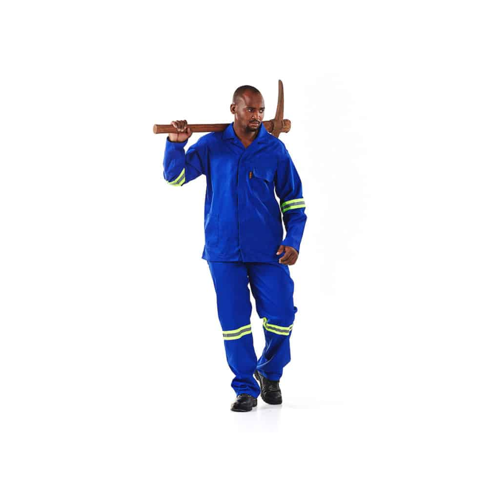 DROMEX D59 100% COTTON CONTI JACKET WITH REFL. COLOUR-ROYAL SIZE 48