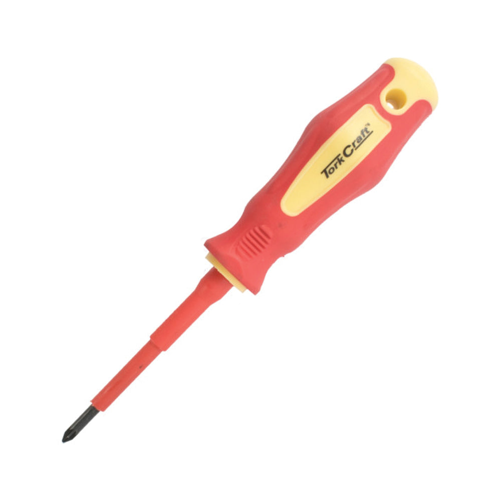 TORK CRAFT SCREWDRIVER INSULATED POZI.NO.1 X 80MM VDE