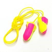DROMEX FLUORESCENT DUAL COLOUR BELL PU FOAM DISPOSABLE AND CORDED EARPLUG