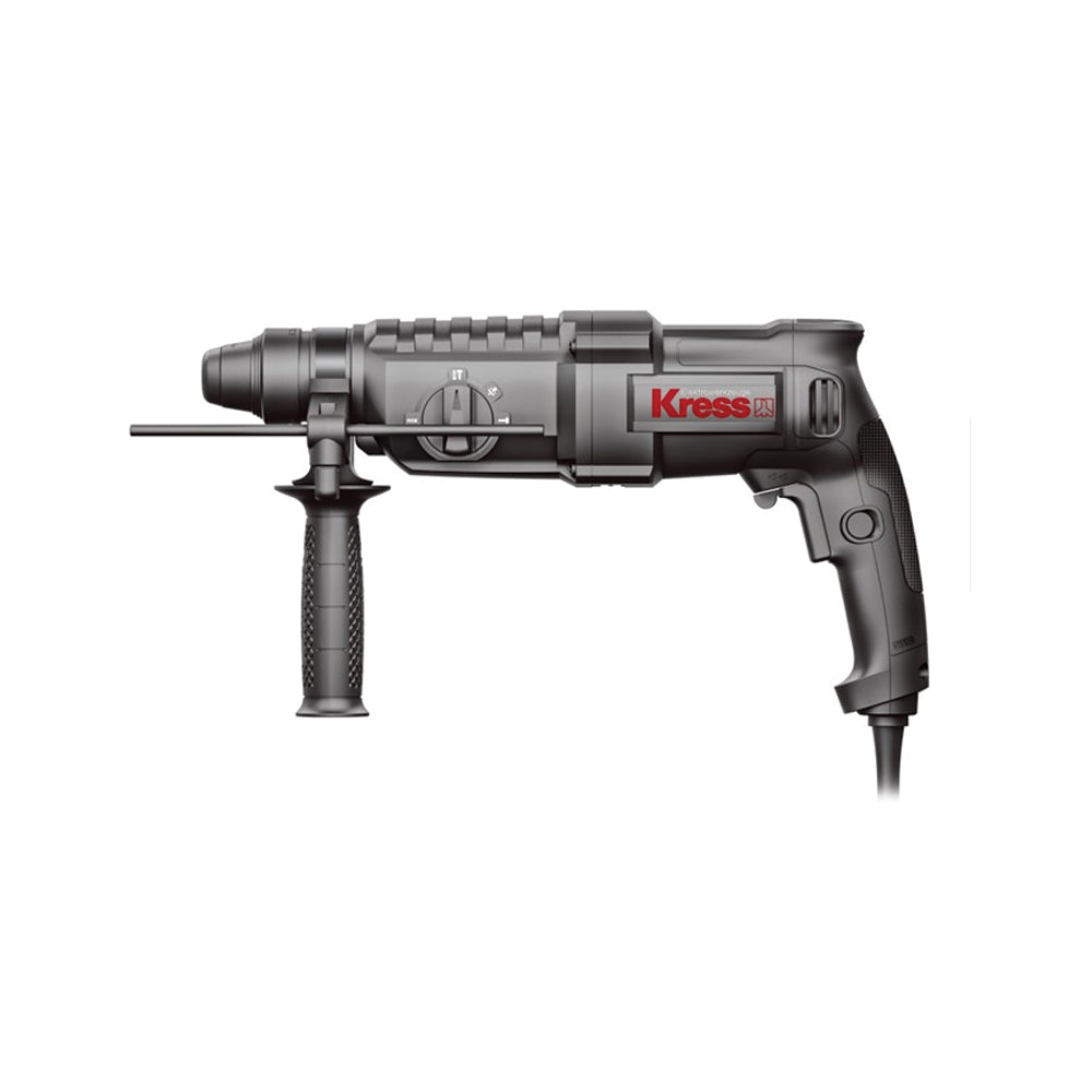 KRESS ROTARY HAMMER SDS+ 850W 220-240V 50/60HZ 1300/MIN 26MM 2KG 3J BMC