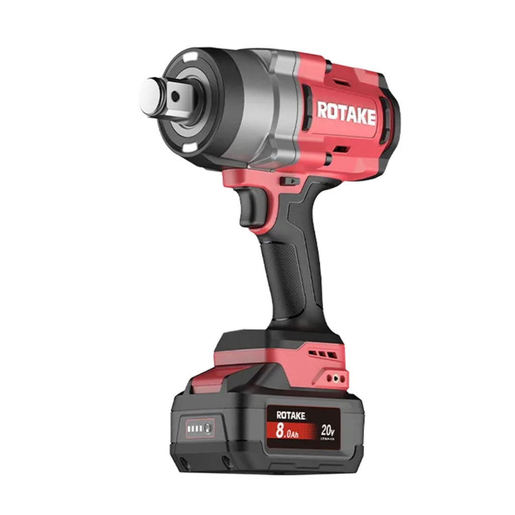 ROTAKE 20V CORDLESS HIGH-TORQUE IMPACT WRENCH 1"  INCL. 2 X 8A.H BATT & CHA