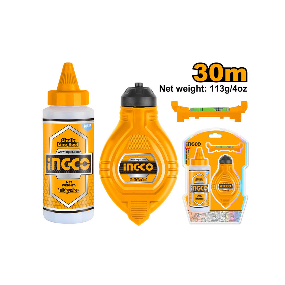INGCO CHALK LINE REEL SET 3PC