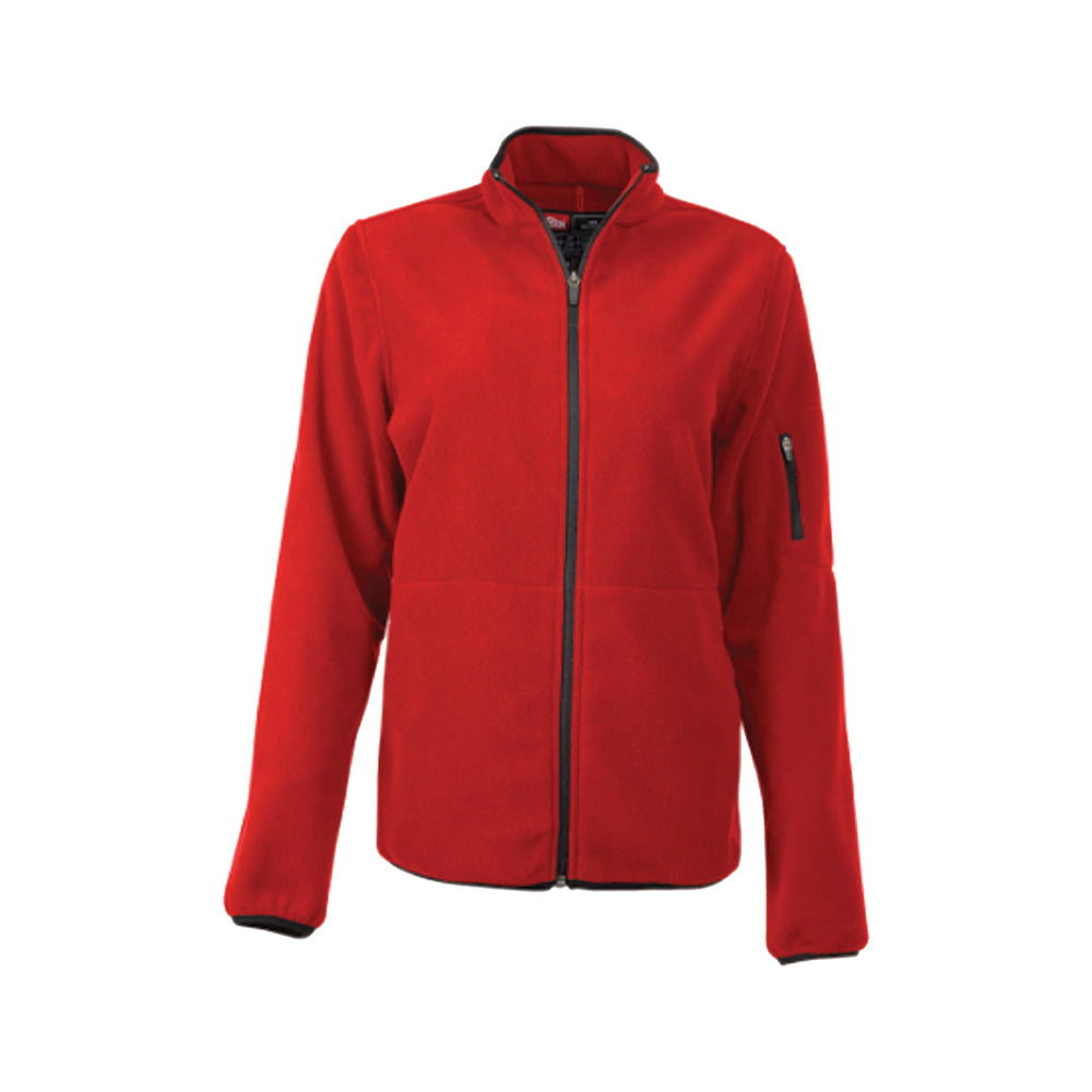 JONSSON WOMEN'S FIVE POCKET FLEECE JACKET COLOUR-RED SIZE-XL